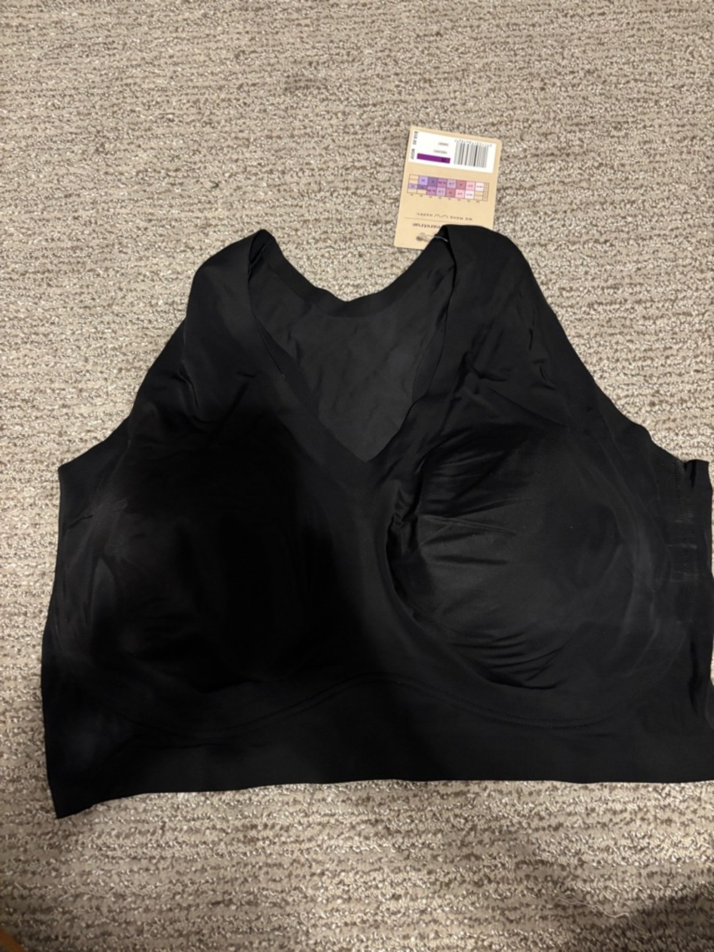 NWT True & Co. Black Wireless Seamless Bra